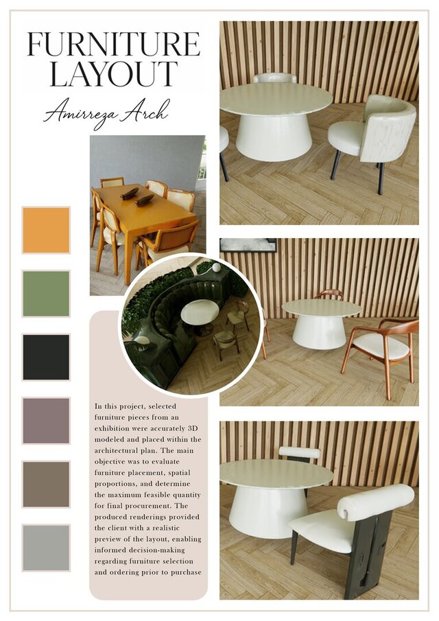 I will create professional furniture layout and interior 3D visualization image 2