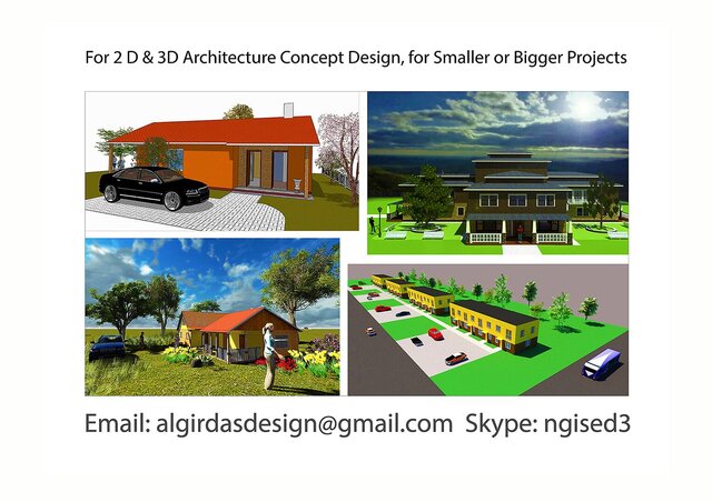 High-Quality Architectural Rendering for a House or Floor planing desig with dimensions. image 2
