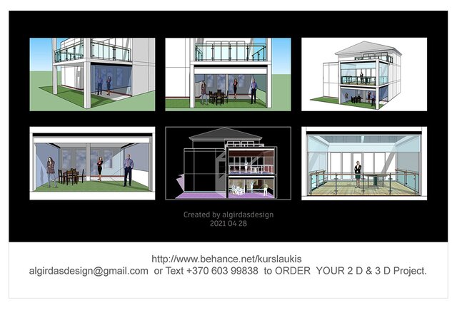 High-Quality Architectural Rendering for a House or Floor planing desig with dimensions. image 6