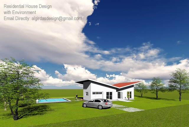 High-Quality Architectural Rendering for a House or Floor planing desig with dimensions. image 5