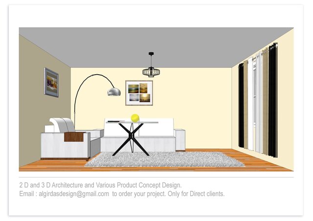 High-Quality Architectural Rendering for a House or Floor planing desig with dimensions. image 3