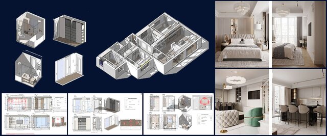 I design full Revit workflows with technical drafting & modeling including parametric Revit families image 5