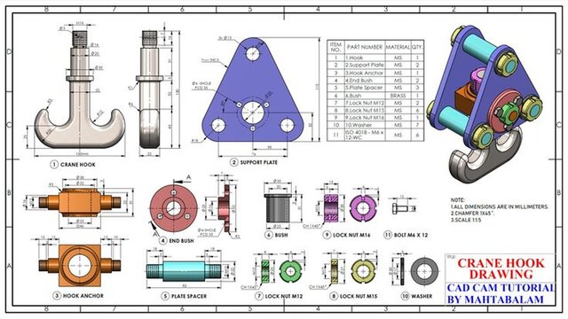 I design manufacturing drawings for welded steel structures image 2