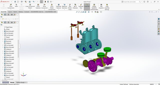 I will create a 3D model based on your 2D drawing (SolidWorks) image 7