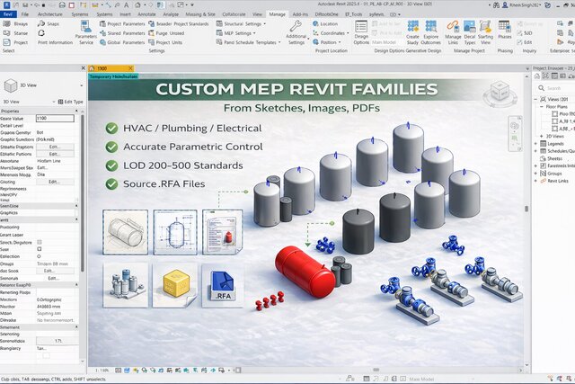 I will do bim MEP & ACS  modeling, coordinated & shop drawings image 5